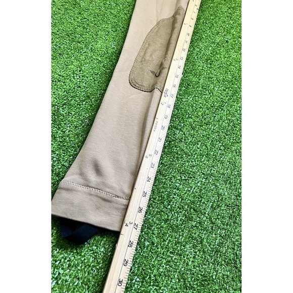 Tuff Rider Youth Equestrian Riding Tights SZ 14 Breeches (3) Khaki Riding Pants - Picture 4 of 16